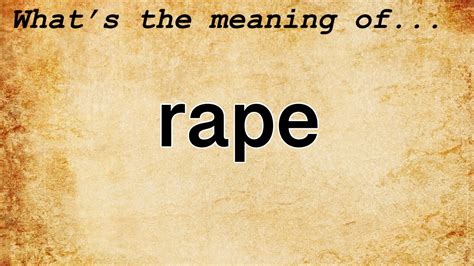 rappy definition|RAPEY definition and meaning .